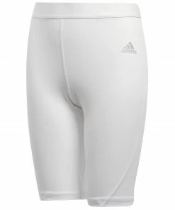 Adidas Alphaskin Sport Short Tight Junior Weiß - Silber