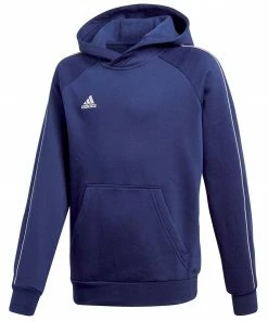Adidas Core 18 Hoody Jr Marine - Weiß