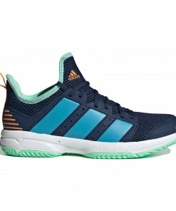 Adidas Stabil Indoorschuhe Kinder Marine - Hellblau