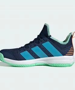 Adidas Stabil Indoorschuhe Kinder Marine - Hellblau -Brabo-Laden Adidas Stabil Indoorschoen Junior 4 2207011436