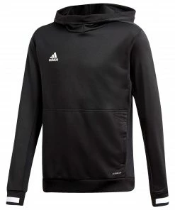 Adidas T19 Kapuzenpullover Kinder Schwarz - Weiß