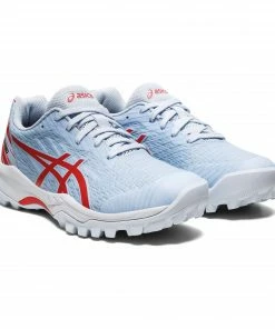 Asics Gel-Field Speed (GS) Hockeyschuh Kinder Hellblau - Rot