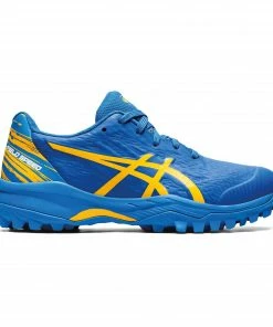 Asics Gel-Field Speed (GS) Hockeyschuh Kinder Blau - Orange -Brabo-Laden Asics Gel Field Speed GS Hockeyschoenen Junior 3 2209011259