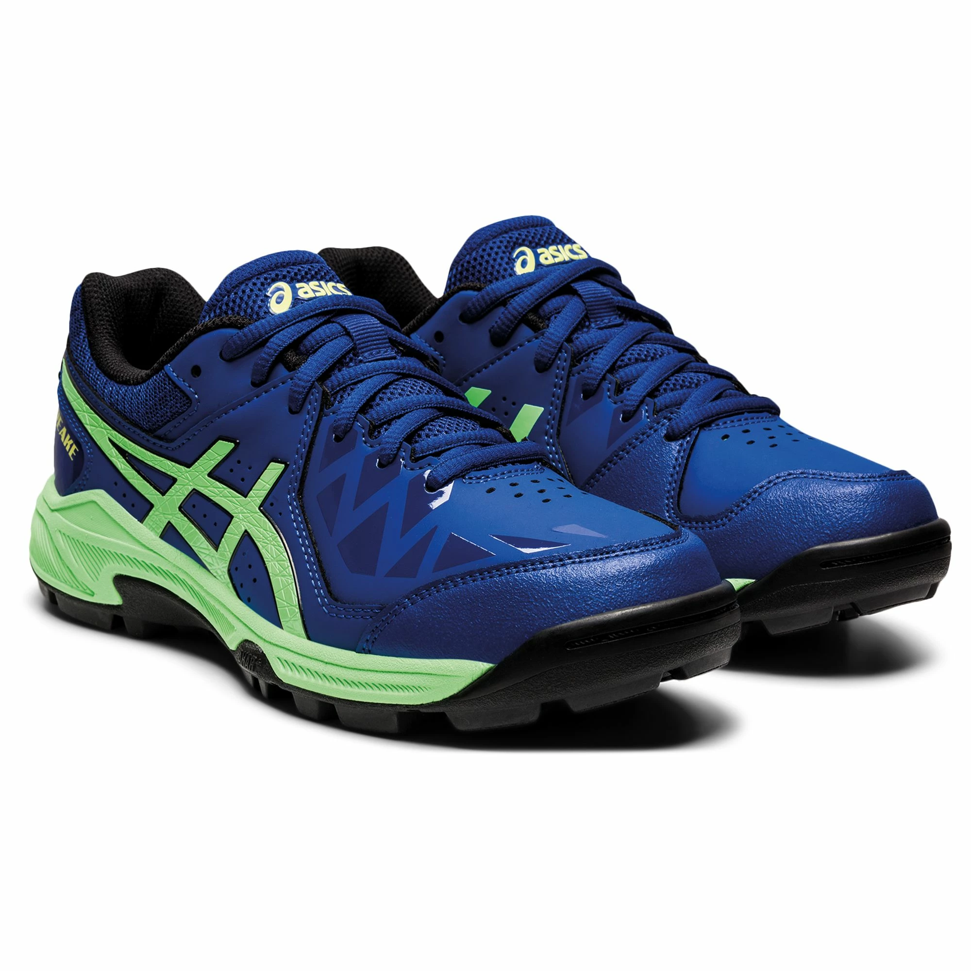 Asics Gel-Peake Hockeyschuh Kinder Blau - Grün - Schwarz - Gelb 3 Asics Gel-Peake Hockeyschuh Kinder Blau - Grün - Schwarz - Gelb