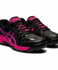 Asics Gel-Peake (GS) Hockeyschuh Kinder Schwarz - Rosa - Blau