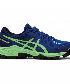 Asics Gel-Peake Hockeyschuh Kinder Blau - Grün - Schwarz - Gelb 11 Asics Gel-Peake Hockeyschuh Kinder Blau - Grün - Schwarz - Gelb -Brabo-Laden Asics Gel Peake GS Hockeyschoenen Junior 3 2109170947