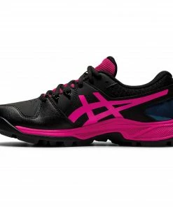 Asics Gel-Peake (GS) Hockeyschuh Kinder Schwarz - Rosa - Blau -Brabo-Laden Asics Gel Peake GS Hockeyschoenen Junior 4 2109170947 2
