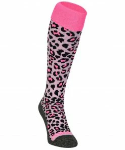 Brabo-Laden 13 Brabo Cheetah Hockeysocken Kinder Hellrosa - Rosa - Schwarz