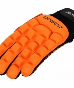 Brabo F2.1 Hockey Handschuhe Orange - Schwarz
