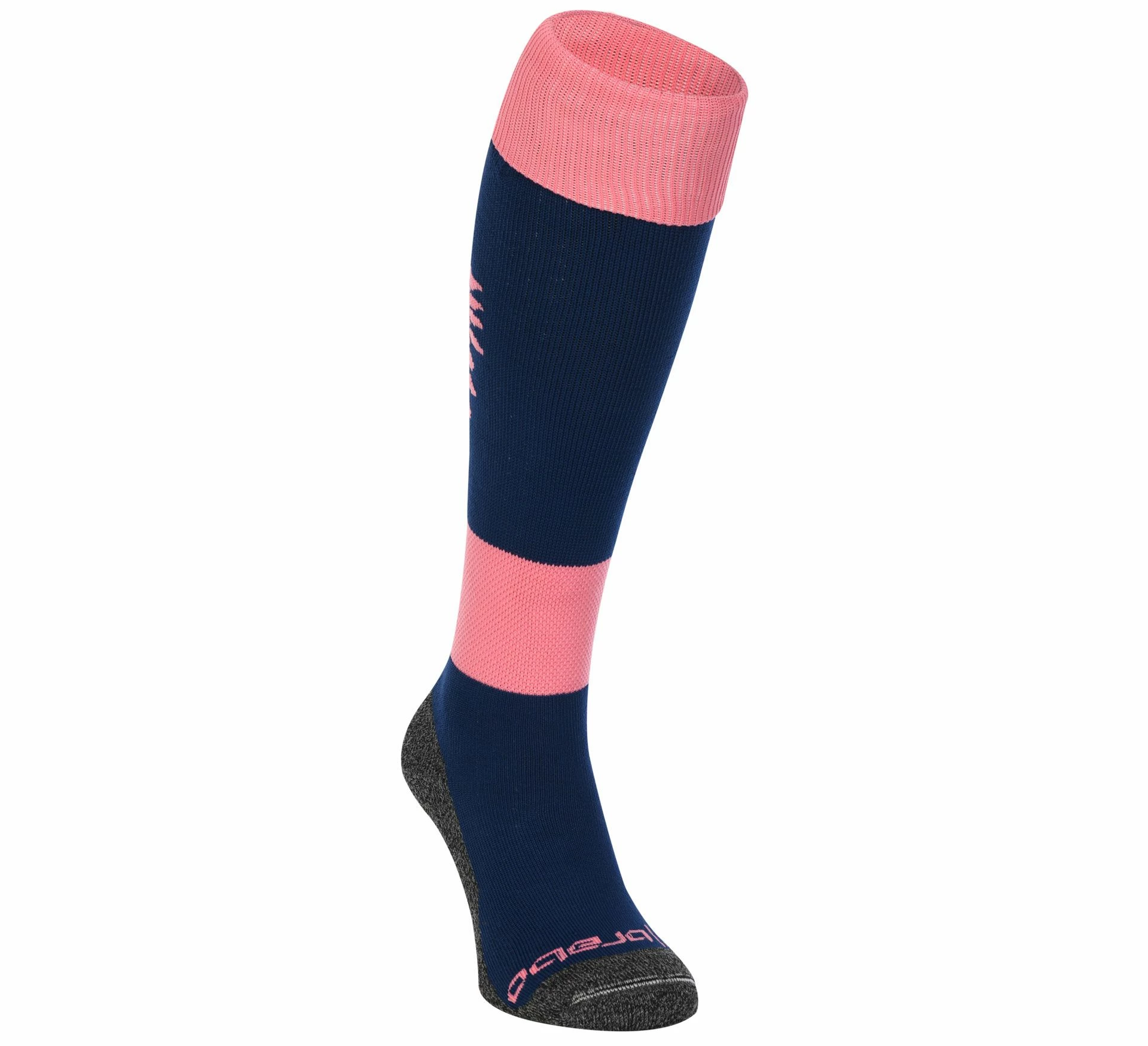 Brabo Flower Hockeysocken Kinder Rosa - Marine 3 Brabo Flower Hockeysocken Kinder Rosa - Marine