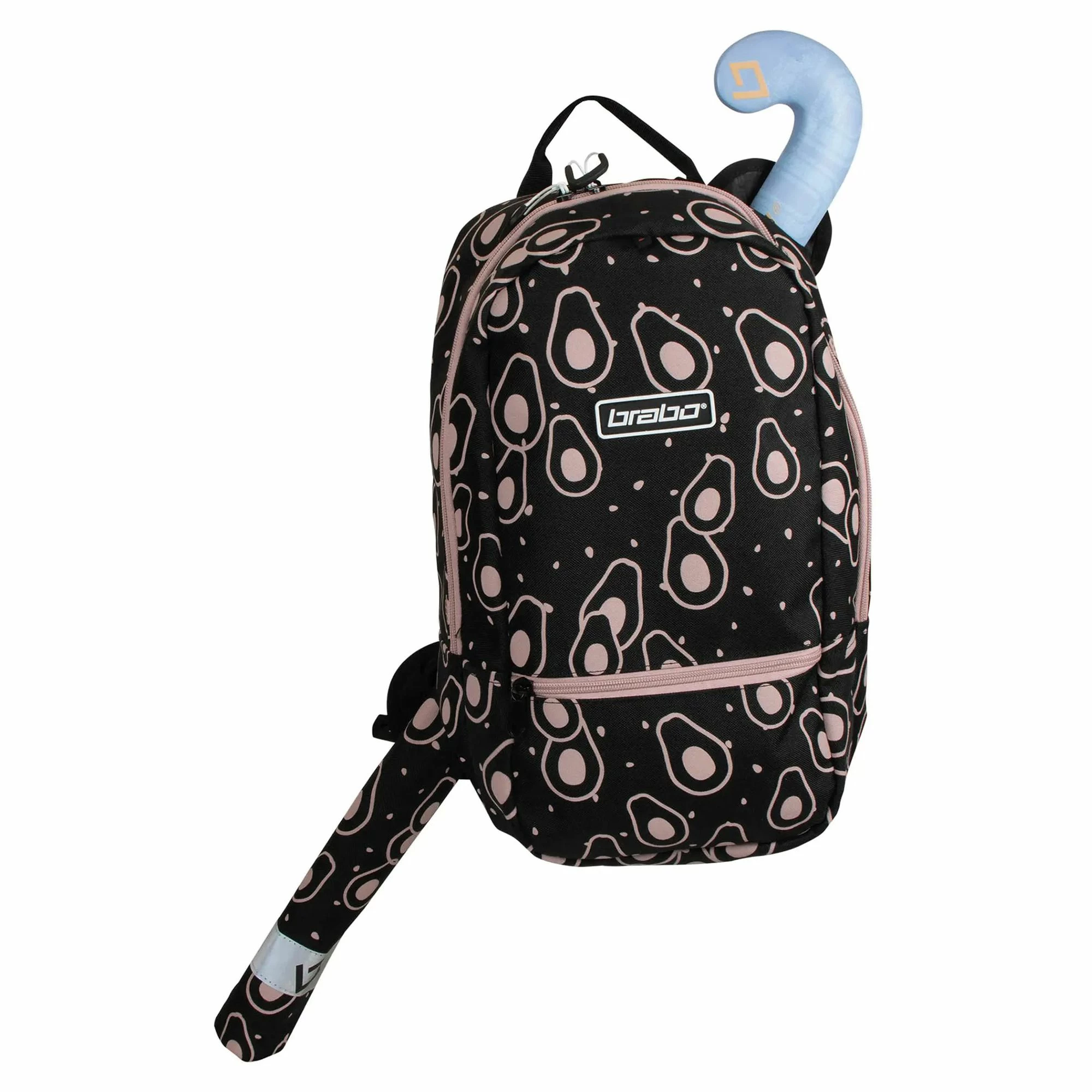 Brabo Fun Avocado Hockey Rucksack Kinder Schwarz - Rosa 7 Brabo Fun Avocado Hockey Rucksack Kinder Schwarz - Rosa – Bild 5