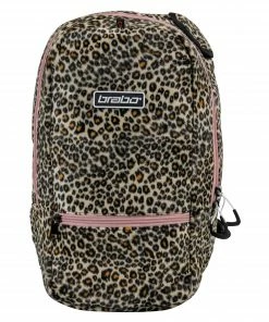 Brabo Fun Leopard Hockey Rucksack Kinder Crème - Schwarz - Braun - Rosa