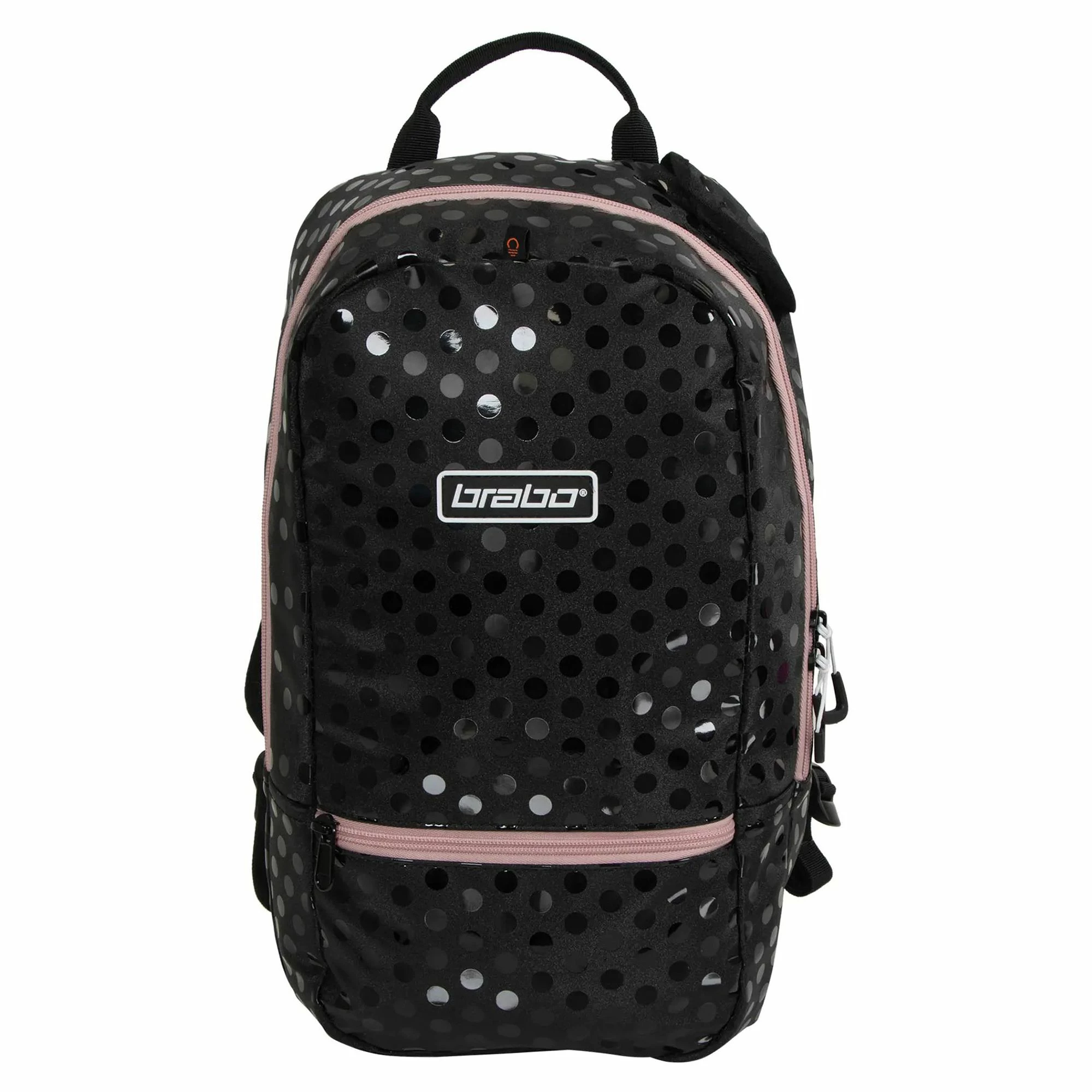 Brabo Fun Polka Hockey Rucksack Kinder Schwarz - Rosa 3 Brabo Fun Polka Hockey Rucksack Kinder Schwarz - Rosa