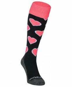 Brabo Hearts Hockeysocken Kinder Schwarz - Rosa - Grau