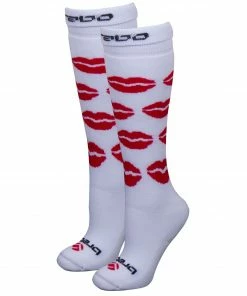 Brabo Hockeysocken Kinder Weiß - Rot