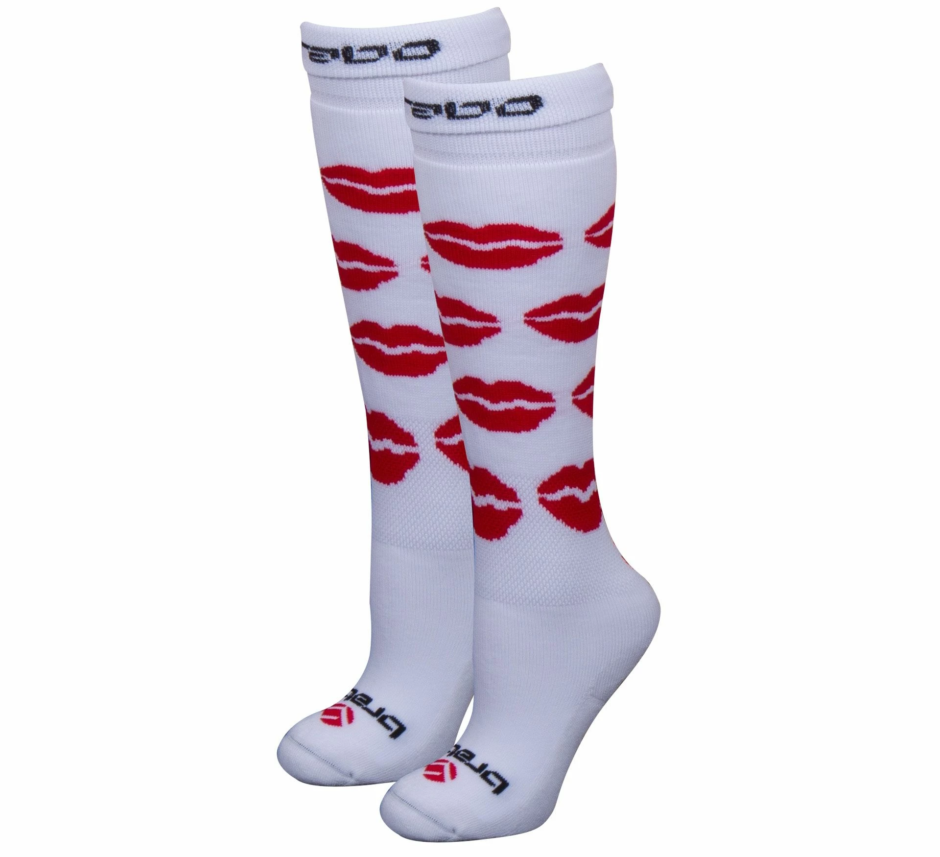 Brabo Hockeysocken Kinder Weiß - Rot 3 Brabo Hockeysocken Kinder Weiß - Rot