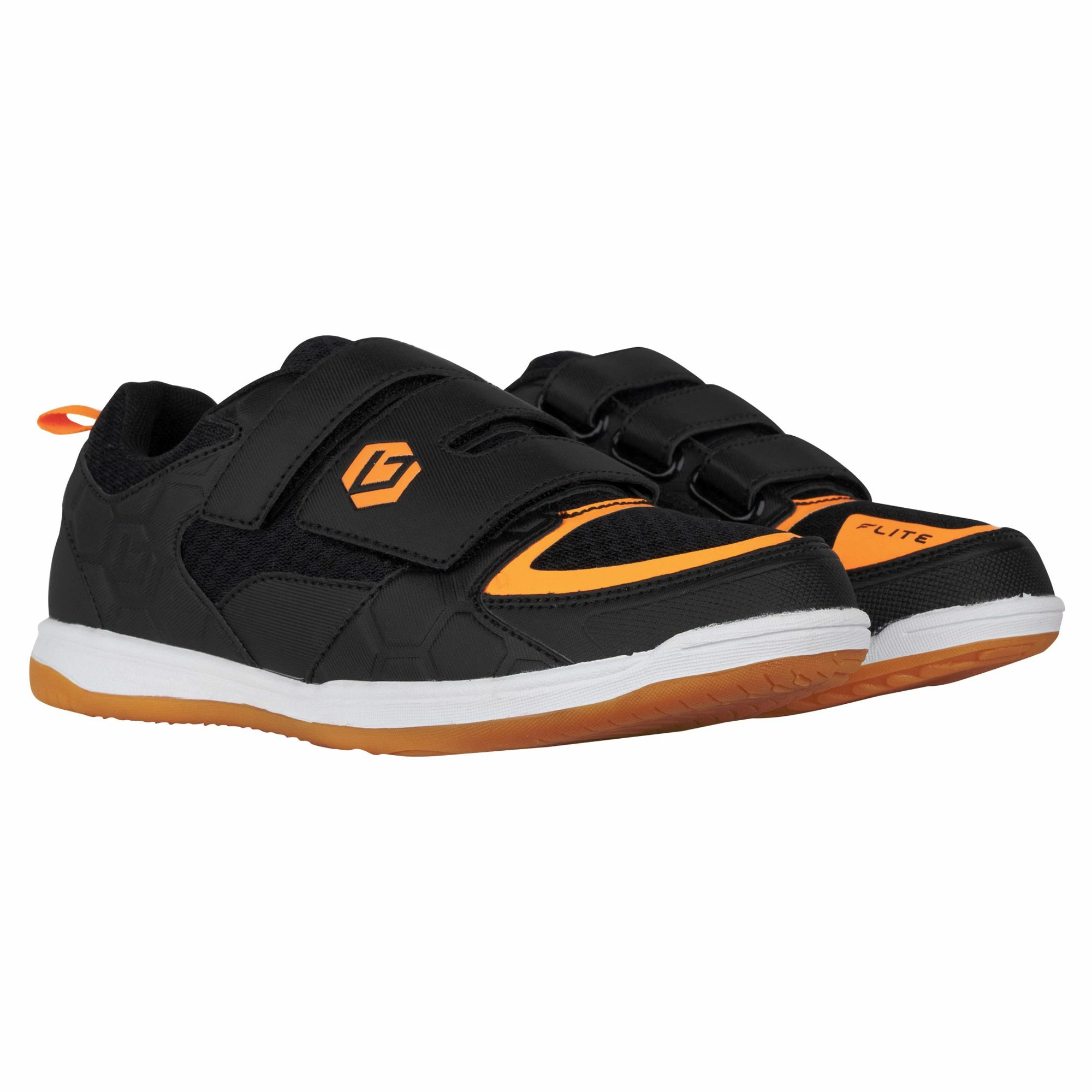 Brabo Indoor Hockeyschuhe Kinder Schwarz - Orange 3 Brabo Indoor Hockeyschuhe Kinder Schwarz - Orange