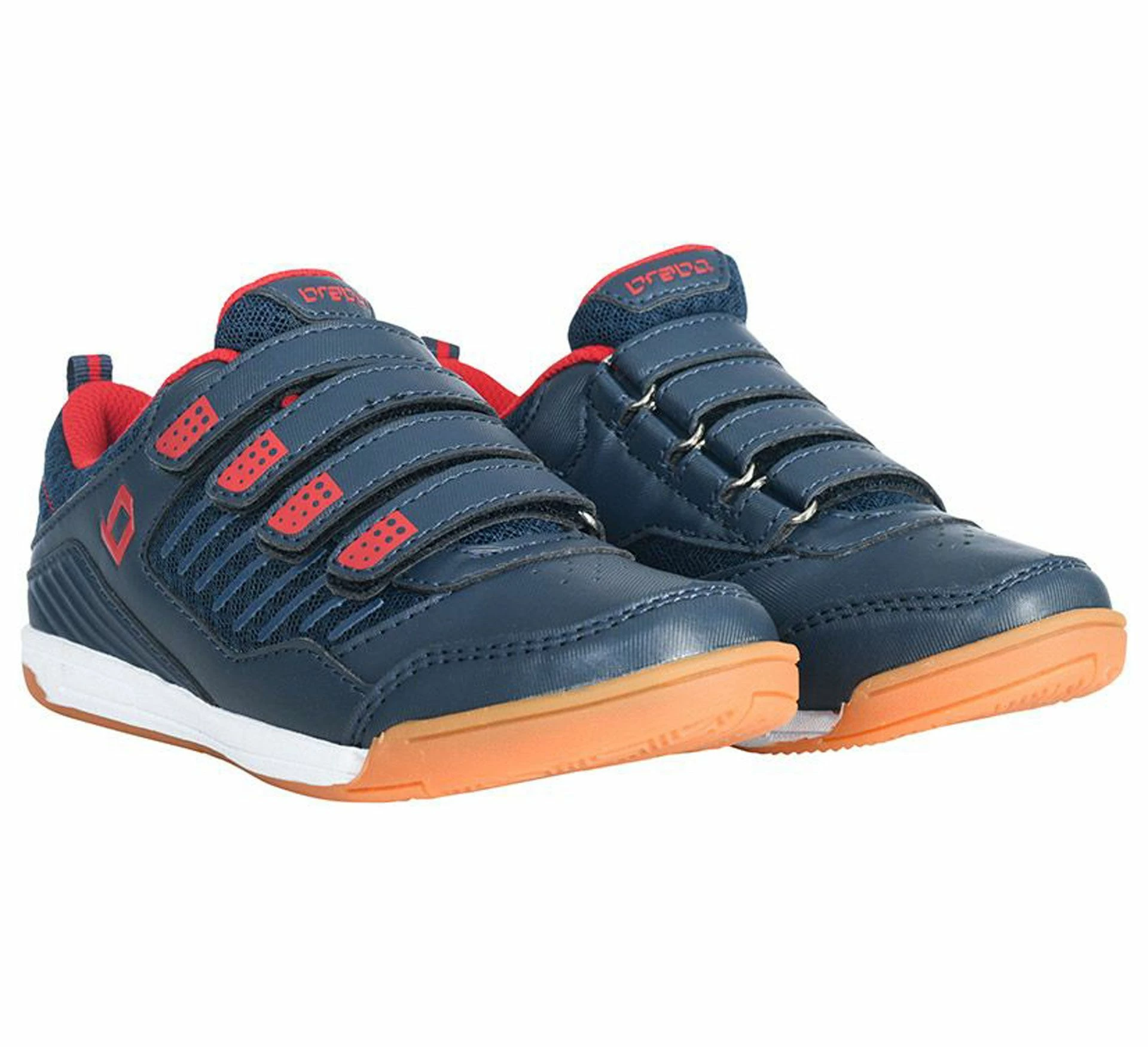 Brabo Indoor Hockeyschuhe Kinder Marine - Rot - Weiß 2 Brabo Indoor Hockeyschuhe Kinder Marine - Rot - Weiß