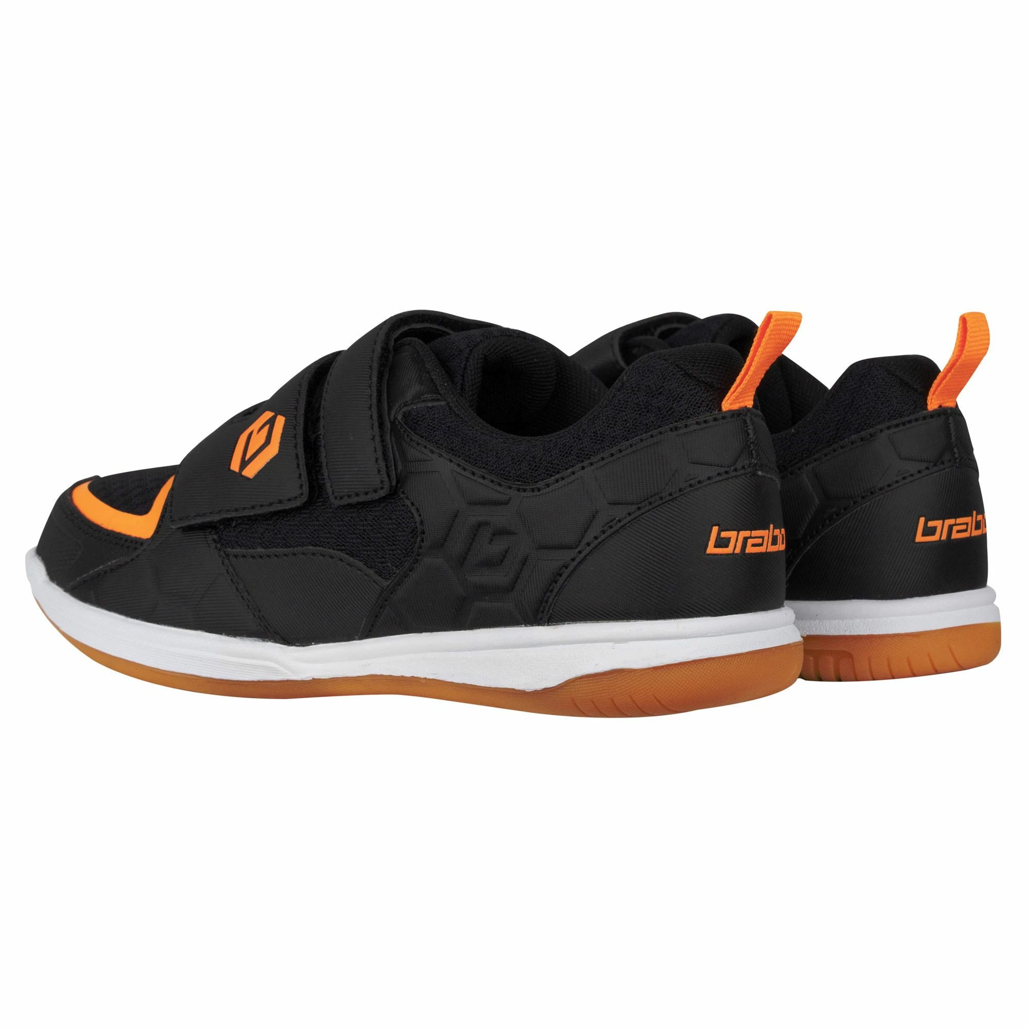 Brabo Indoor Hockeyschuhe Kinder Schwarz - Orange 4 Brabo Indoor Hockeyschuhe Kinder Schwarz - Orange – Bild 2
