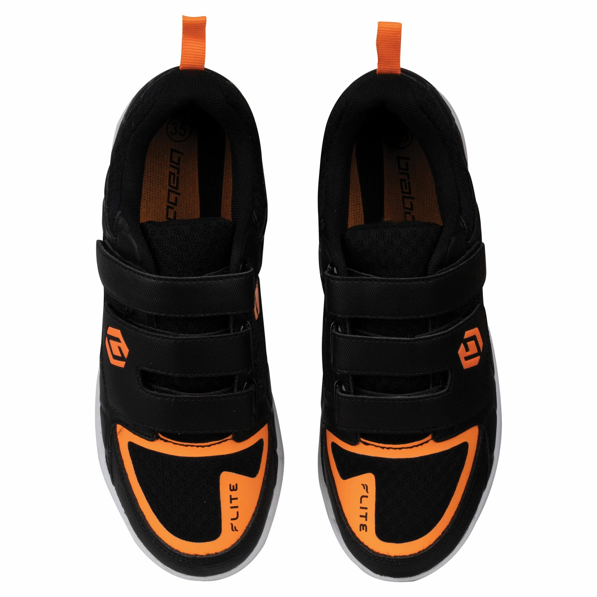 Brabo Indoor Hockeyschuhe Kinder Schwarz - Orange 8 Brabo Indoor Hockeyschuhe Kinder Schwarz - Orange – Bild 6