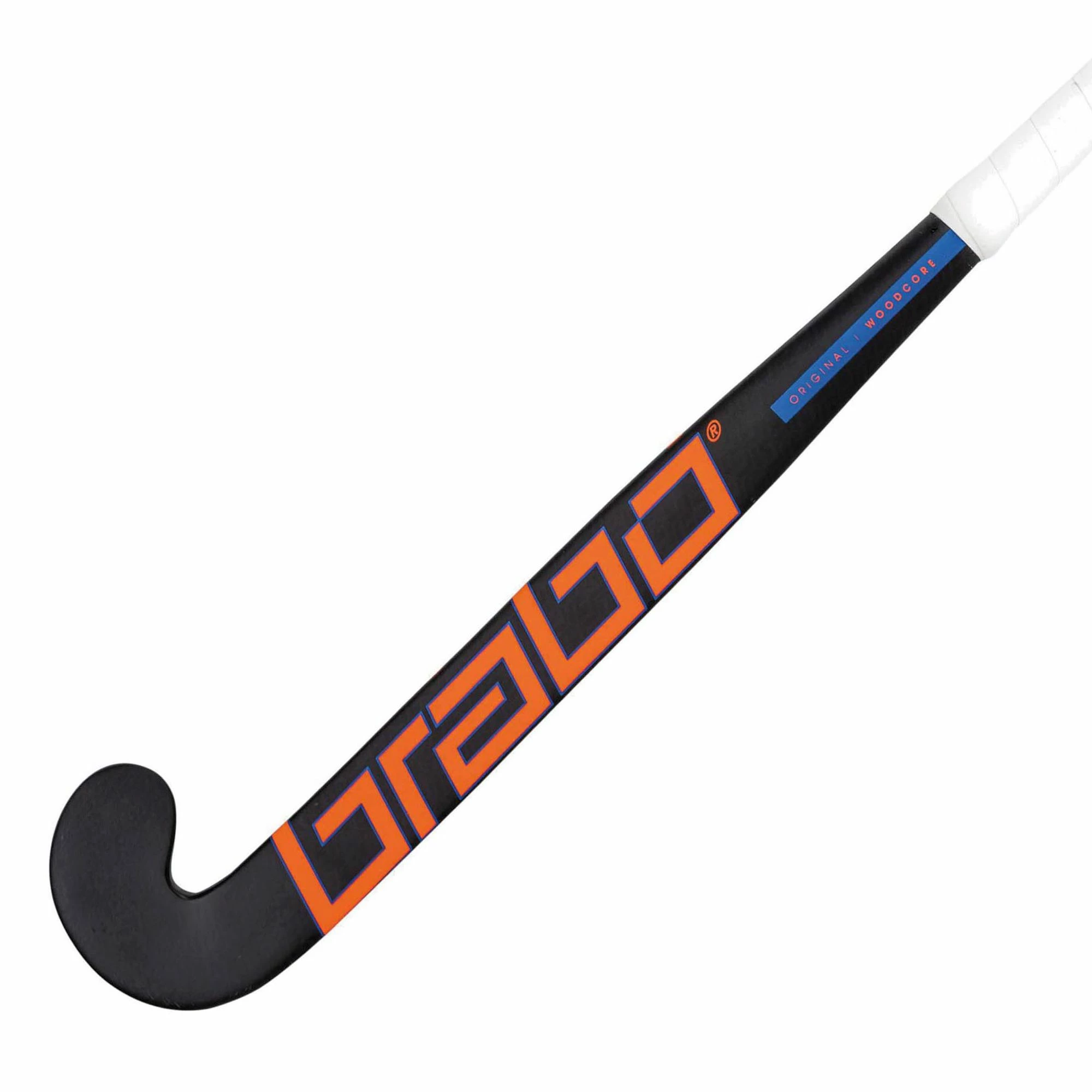 Brabo O'Geez Original Hockeyschläger Kinder Schwarz - Orange 4 Brabo O'Geez Original Hockeyschläger Kinder Schwarz - Orange – Bild 2