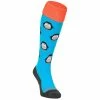 Brabo Pinquin Hockeysocken Kinder Blau - Orange - Schwarz - Weiß