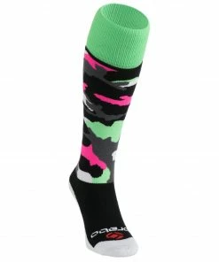 Brabo Socks Camo Schwarz - Grün - Rosa