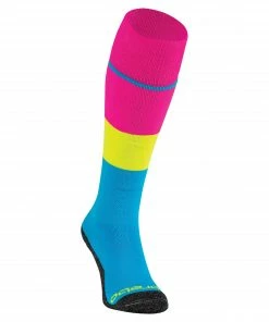 Brabo Socks Neon Colorblock Rosa - Blau - Gelb