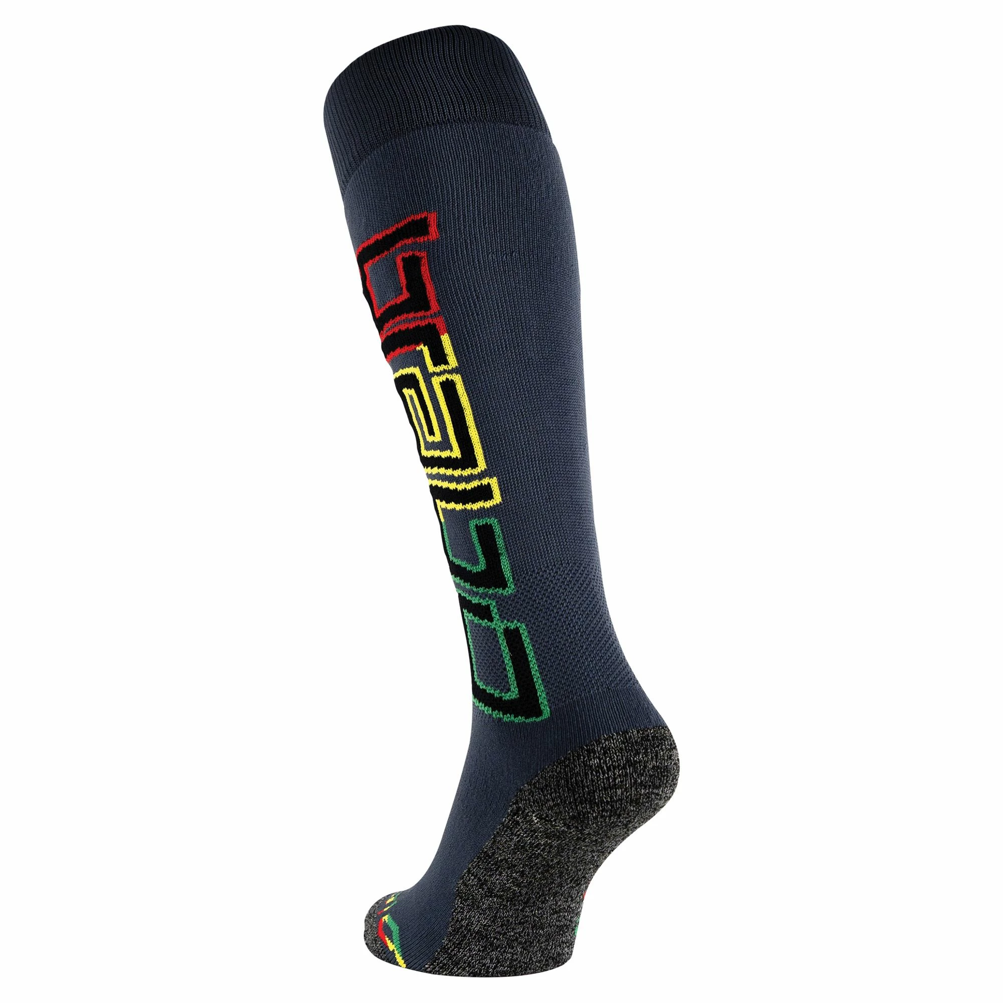 Brabo Socks Rastafari Schwarz - Grün - Gelb - Rot 4 Brabo Socks Rastafari Schwarz - Grün - Gelb - Rot – Bild 2