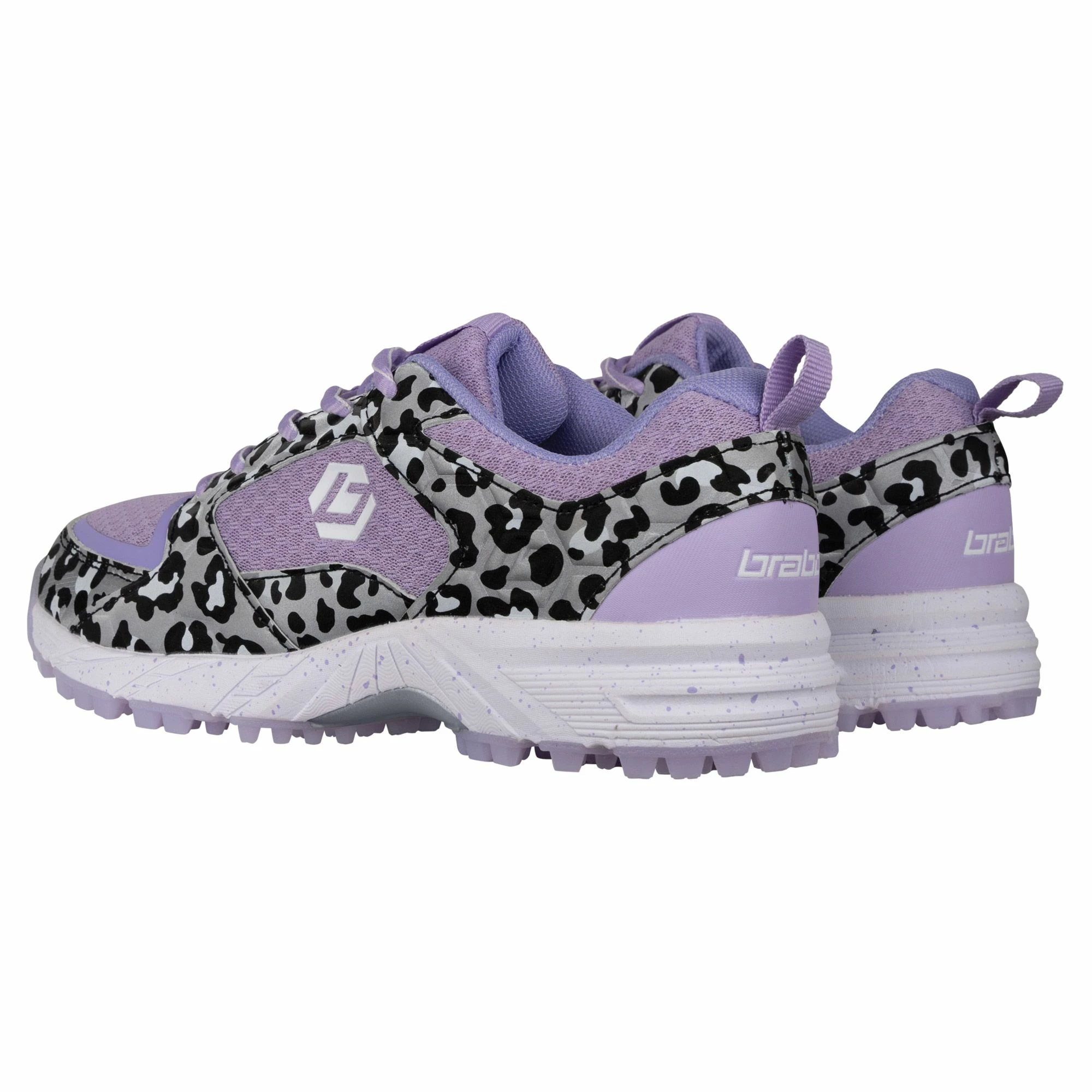 Brabo Tribute Hockeyschuhe Kinder Violett - Grau - Schwarz - Weiß 4 Brabo Tribute Hockeyschuhe Kinder Violett - Grau - Schwarz - Weiß – Bild 2