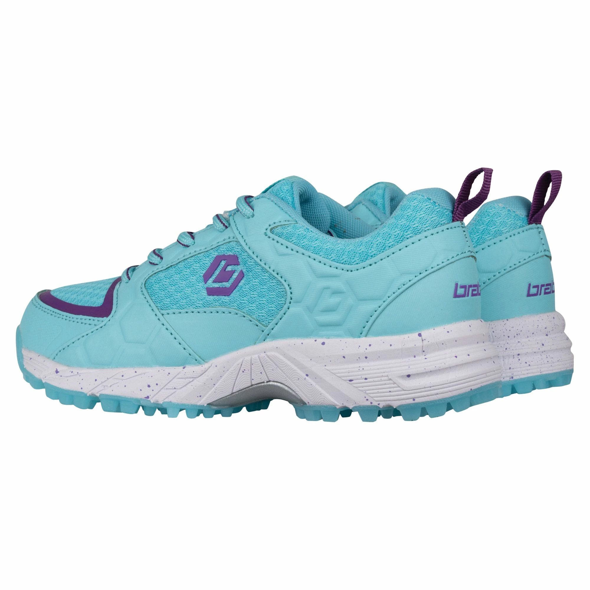 Brabo Tribute Hockeyschuhe Kinder Mint Grün - Violett 4 Brabo Tribute Hockeyschuhe Kinder Mint Grün - Violett – Bild 2