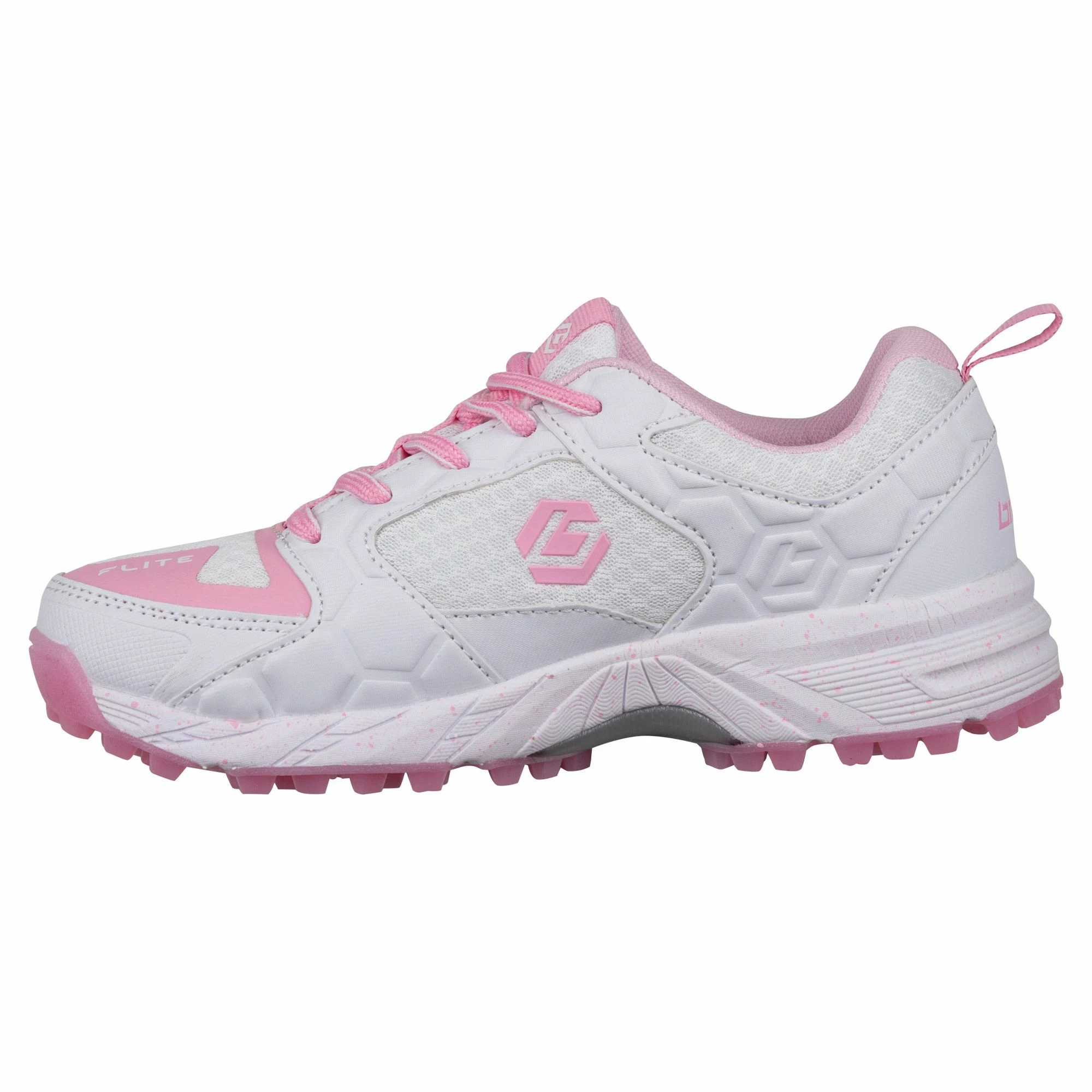 Brabo Tribute Hockeyschuhe Kinder Weiß - Rosa 5 Brabo Tribute Hockeyschuhe Kinder Weiß - Rosa – Bild 4