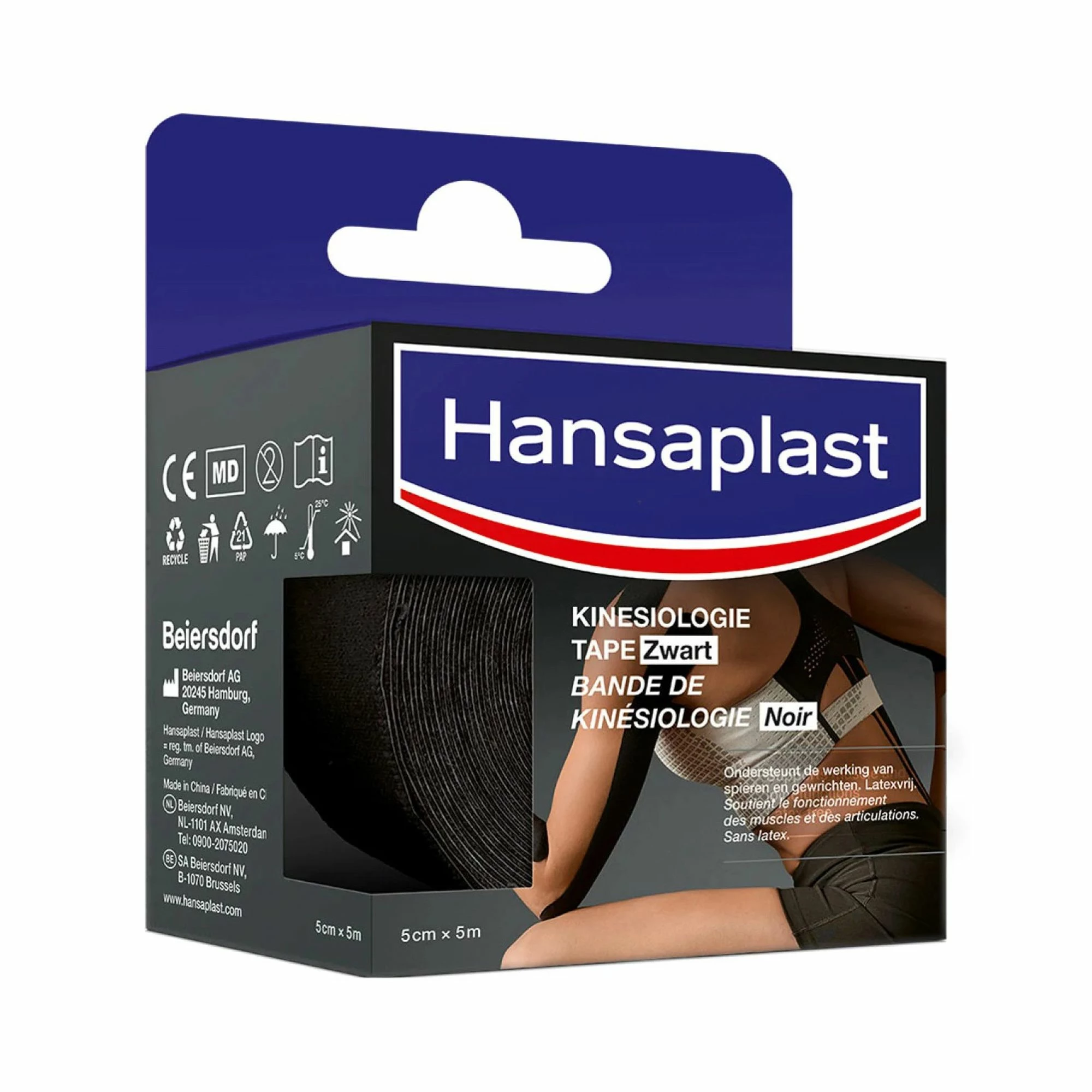Hansaplast Kinesiologie Tape (3-pack) Schwarz 3 Hansaplast Kinesiologie Tape (3-pack) Schwarz
