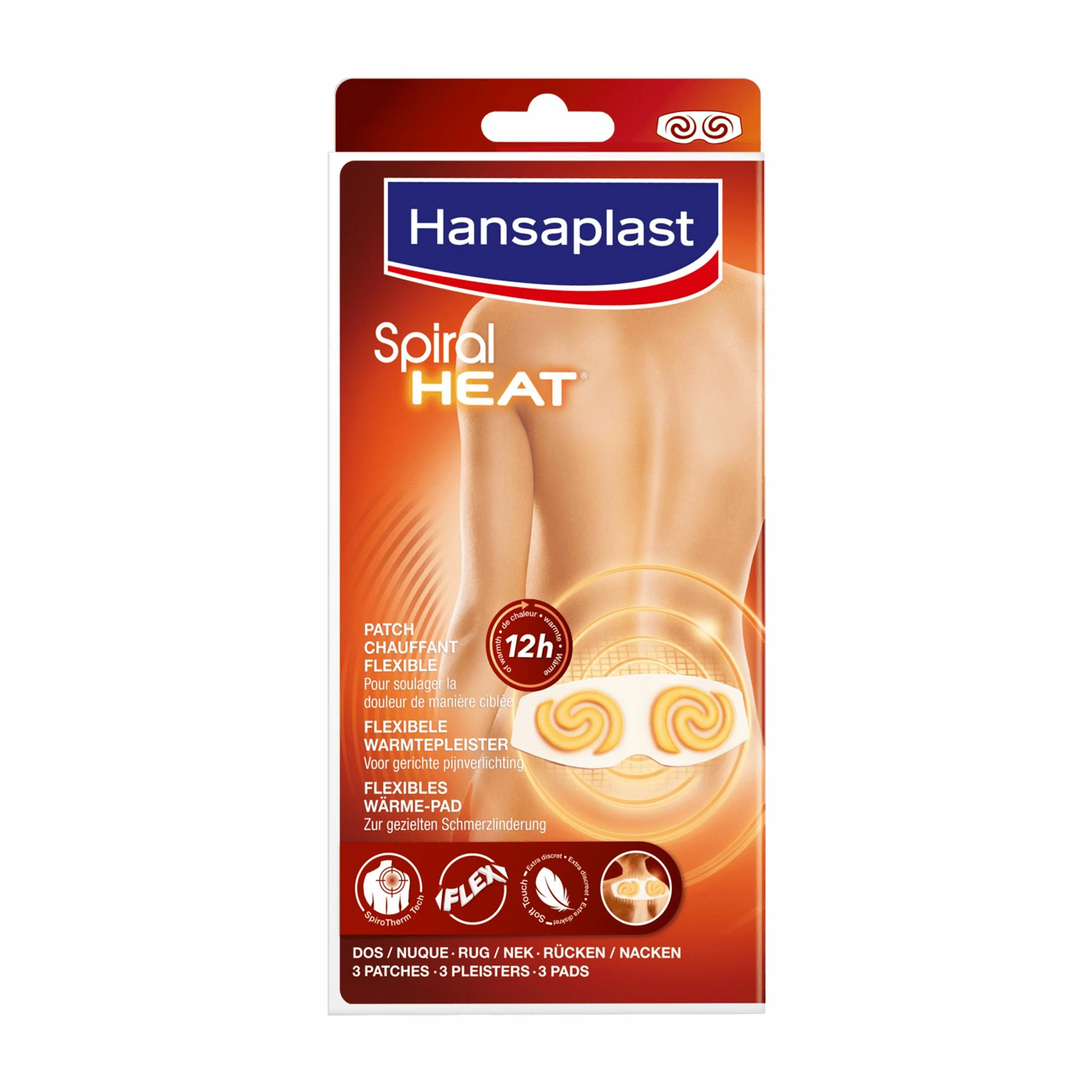 Hansaplast Spiral Wärmepflaster Rücken/Nacken (3er Pack) Weiß 3 Hansaplast Spiral Wärmepflaster Rücken/Nacken (3er Pack) Weiß