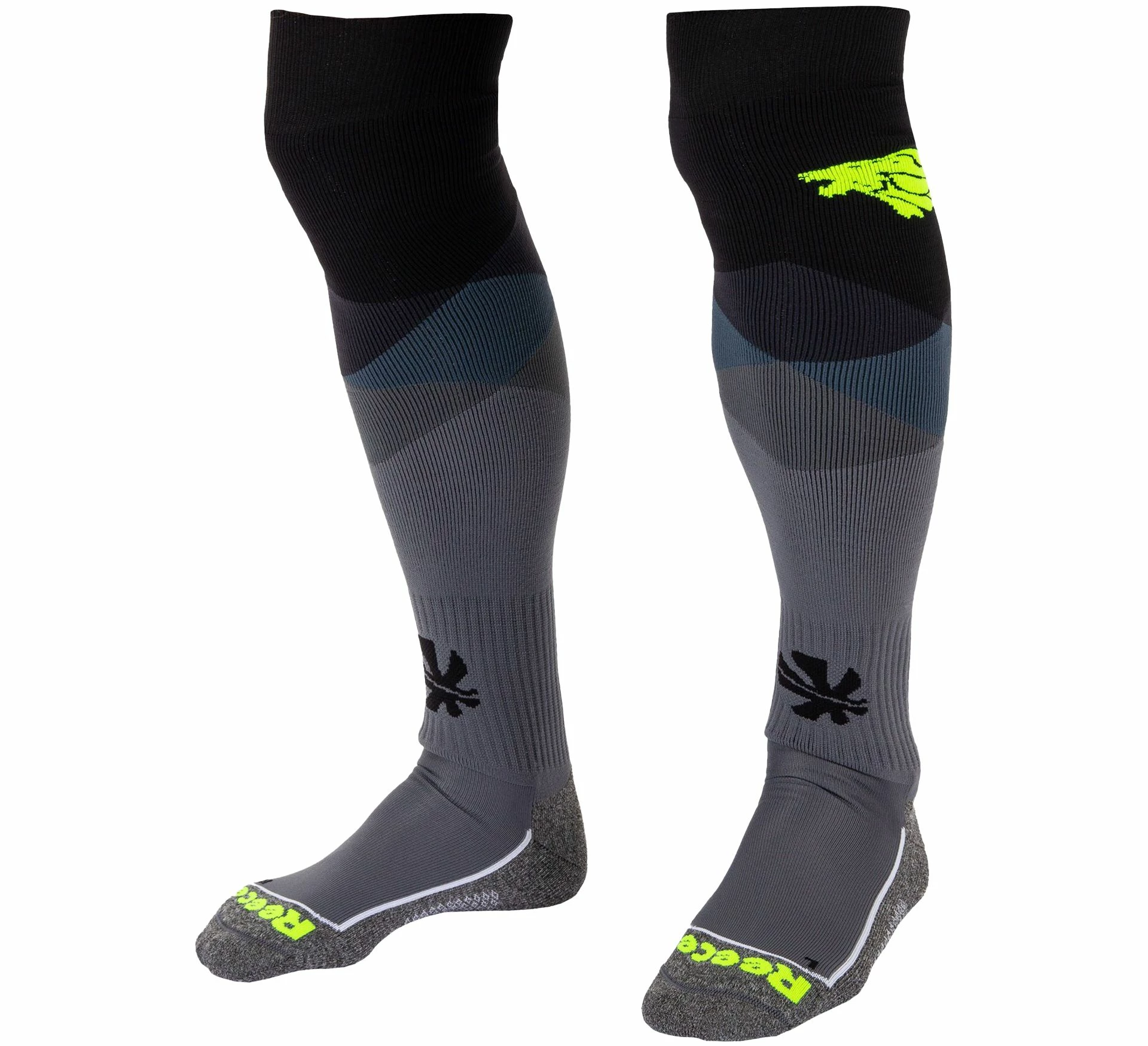 Reece Amaroo Hockeysocken Schwarz - Grau - Gelb 3 Reece Amaroo Hockeysocken Schwarz - Grau - Gelb