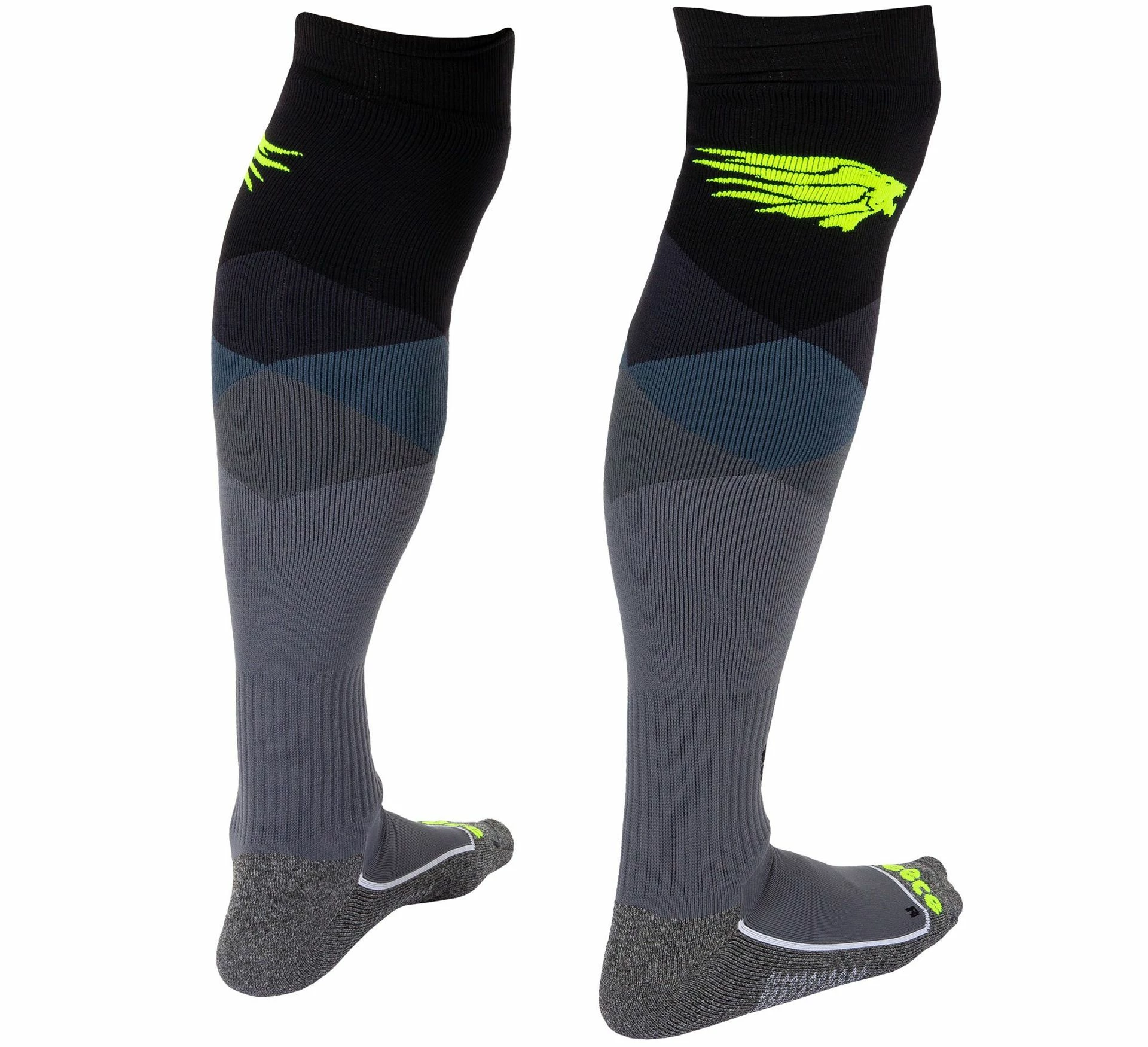 Reece Amaroo Hockeysocken Schwarz - Grau - Gelb 4 Reece Amaroo Hockeysocken Schwarz - Grau - Gelb – Bild 2