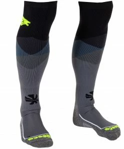 Reece Amaroo Hockeysocken Schwarz - Grau - Gelb 10 Reece Amaroo Hockeysocken Schwarz - Grau - Gelb -Brabo-Laden Reece Amaroo Hockeysokken 3 8