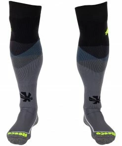 Reece Amaroo Hockeysocken Schwarz - Grau - Gelb 12 Reece Amaroo Hockeysocken Schwarz - Grau - Gelb -Brabo-Laden Reece Amaroo Hockeysokken 5 8