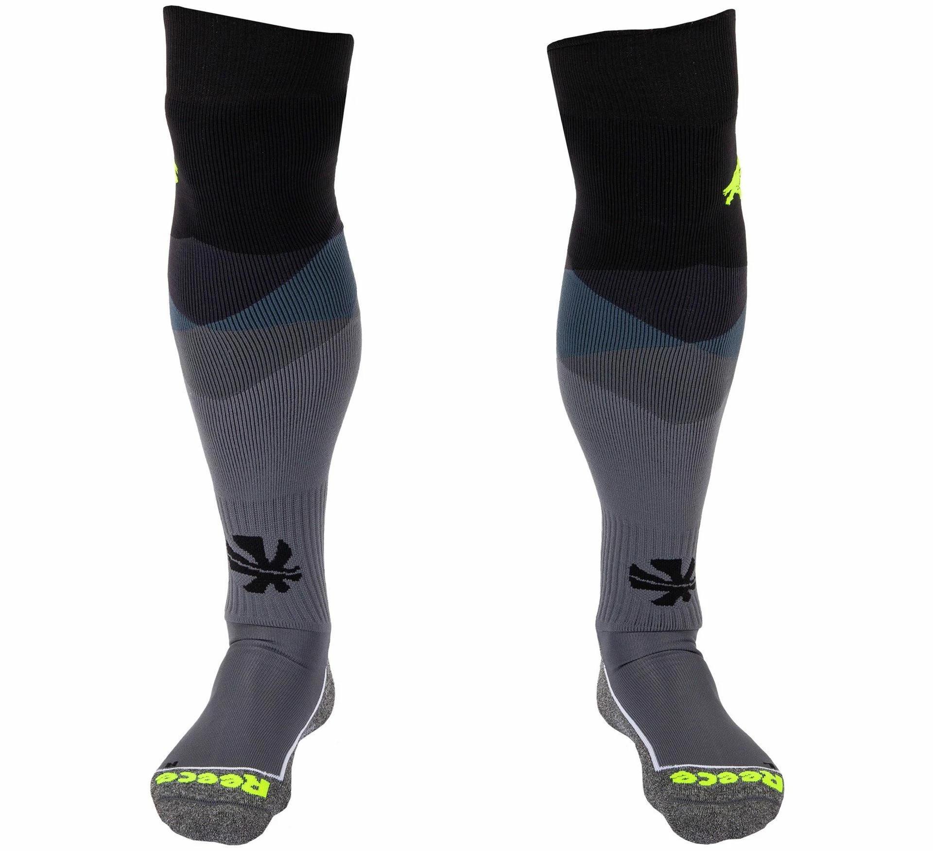 Reece Amaroo Hockeysocken Schwarz - Grau - Gelb 7 Reece Amaroo Hockeysocken Schwarz - Grau - Gelb – Bild 5