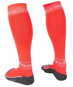 Reece Surrey Hockeysocken Orange/rot 11 Reece Surrey Hockeysocken Orange/rot -Brabo-Laden Reece Surrey Hockeysokken 4 9