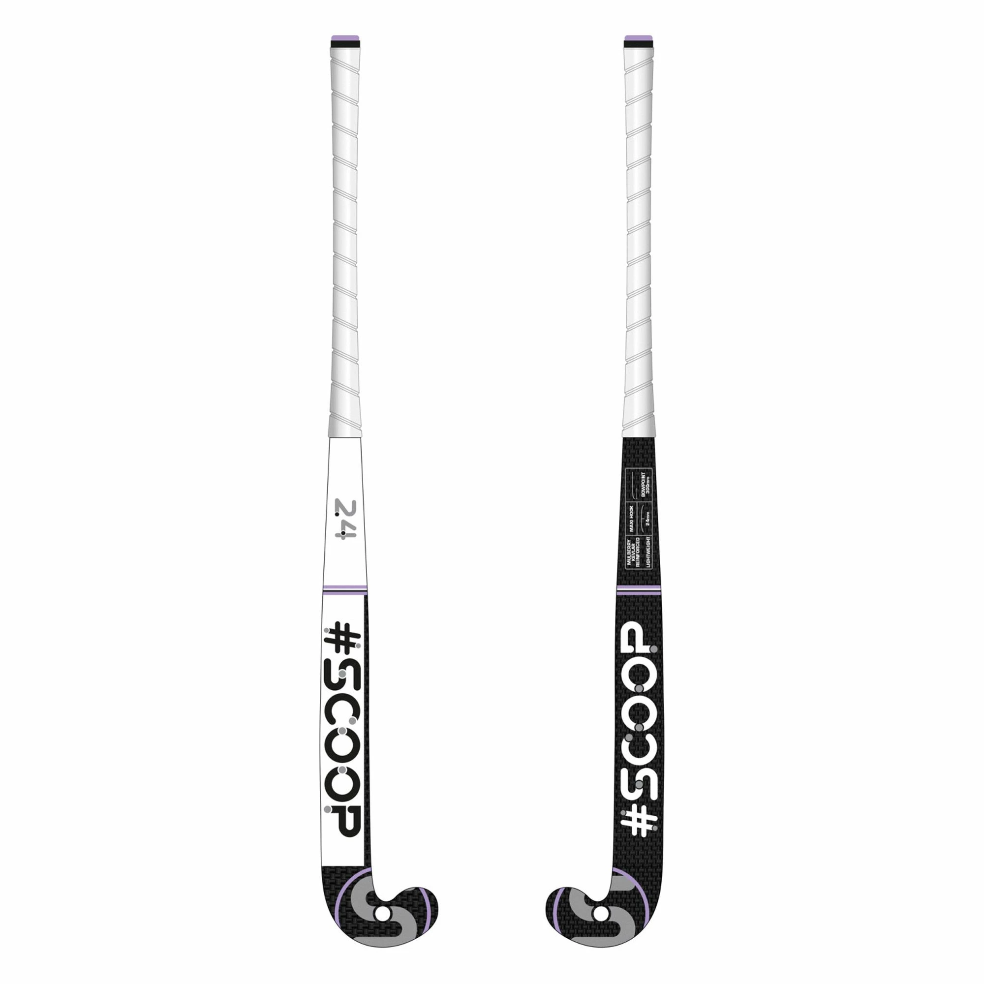 Scoop WDN Indoor Hockeyschläger 34" Kinder Weiß - Schwarz - Violett 2 Scoop WDN Indoor Hockeyschläger 34" Kinder Weiß - Schwarz - Violett