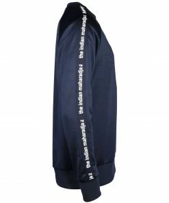 The Indian Maharadja Terry Pullover Kinder Marine - Weiß -Brabo-Laden The Indian Maharadja Terry Sweater Junior 4 8